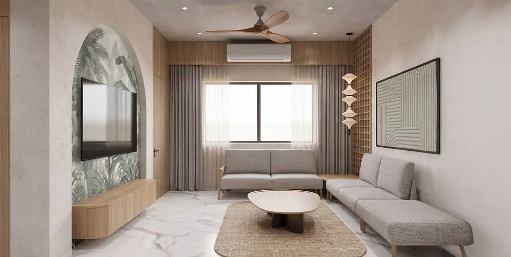 Premium contemporary living room interior design